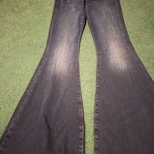 7 For All Mankind Dark Blue Flare Jeans